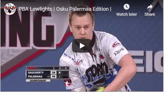 PBA Lowlights Of Osku Palermaa For Two Handed Bowling Tips