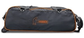 Bowling Bags - Hammer Premium Slim Triple Tote in Black And Orange