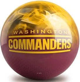 KR Strikeforce NFL Washington Commanders Bowling Ball.