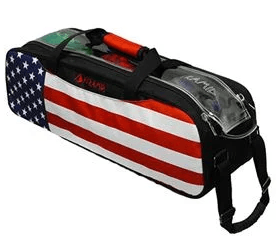 Bowling Bags - Pyramid Path Triple Tote Roller Dye-Sublimated American Flag Airline Bag